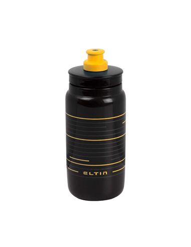 Bidón de ciclismo Eltin 600ml negro y amarillo