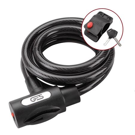 CANDADO ESPIRAL 12X1800MM TRANSPARENTE